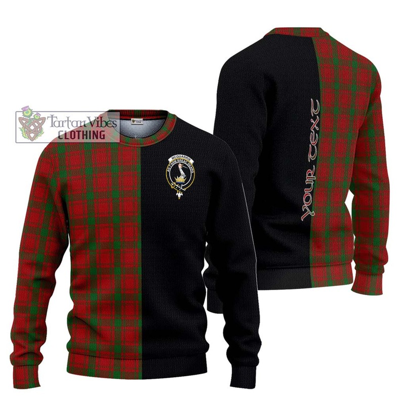 McQuary Tartan Ugly Sweater with Family Crest and Half Of Me Style