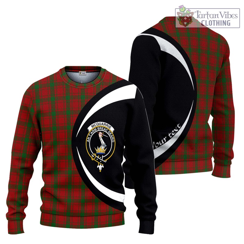 McQuary Tartan Ugly Sweater with Family Crest Circle Style