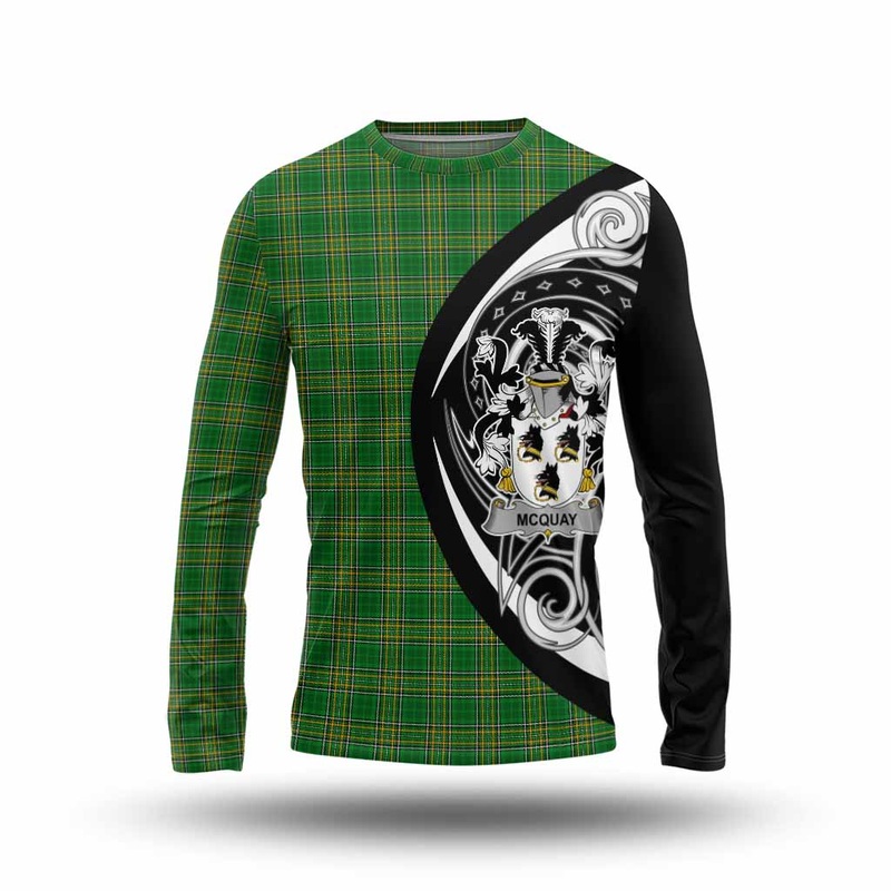 McQuay Irish Clan Long Sleeve T-Shirt Celtic Circle Style
