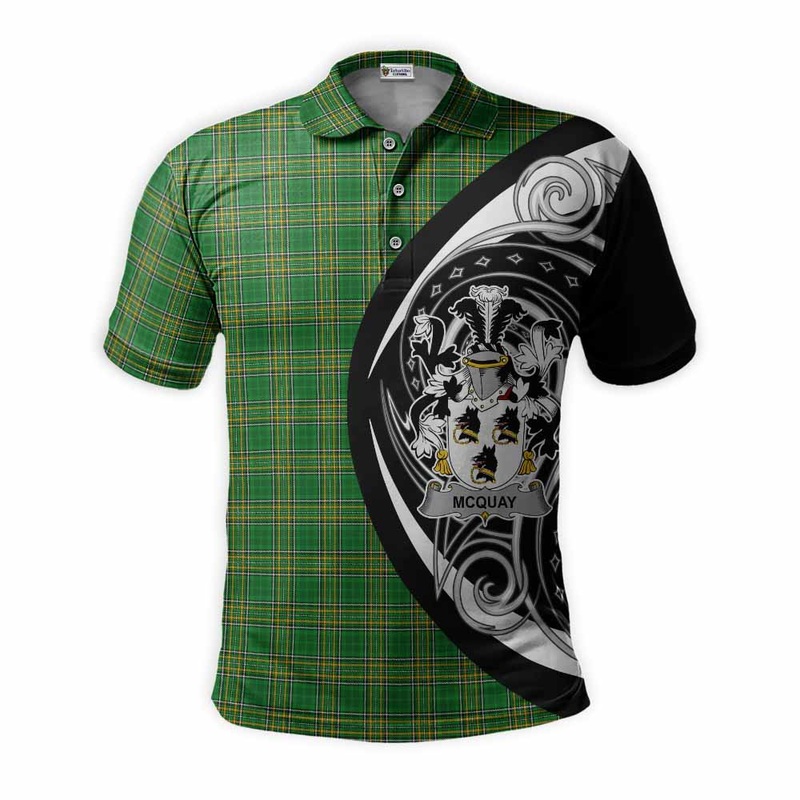 McQuay Irish Clan Polo Shirt Celtic Circle Style