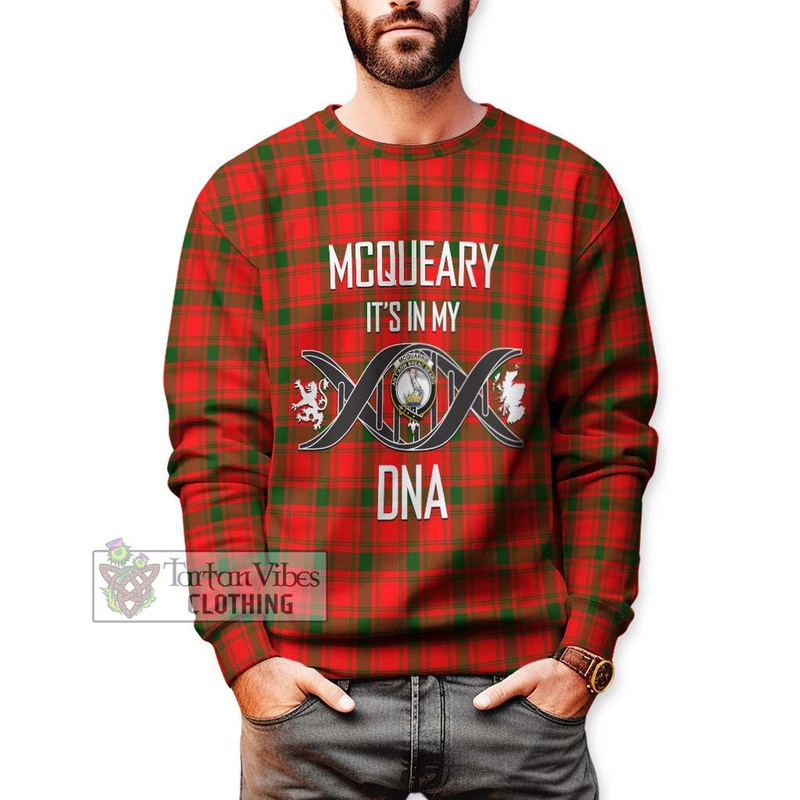 McQueary Modern Tartan Sweatshirt with Family Crest DNA In Me Style