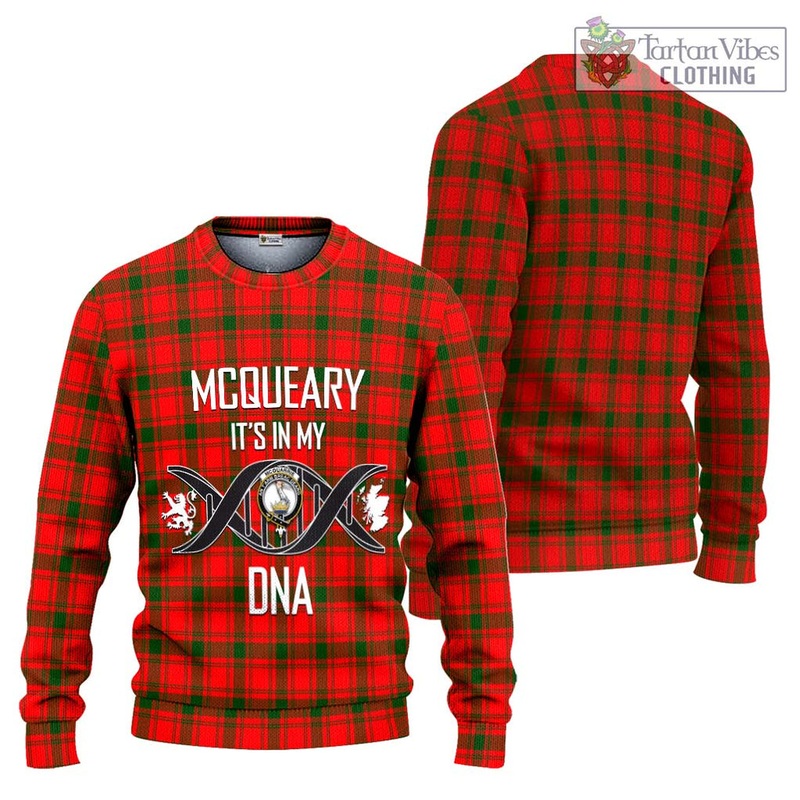 McQueary Modern Tartan Ugly Sweater with Family Crest DNA In Me Style