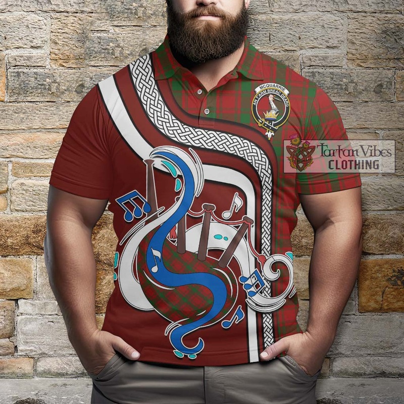 McQueary Tartan Polo Shirt with Epic Bagpipe Style