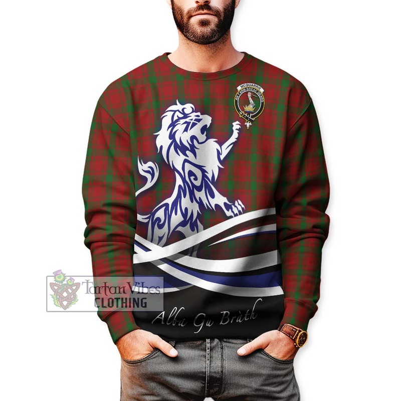 McQueary Tartan Sweatshirt with Alba Gu Brath Regal Lion Emblem