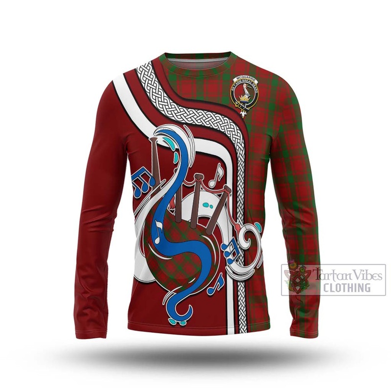 McQuarrie Tartan Long Sleeve T-Shirt with Epic Bagpipe Style