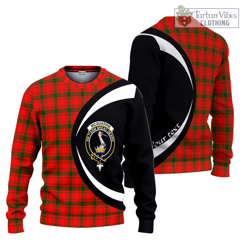 McQuary Modern Tartan Ugly Sweater with Family Crest Circle Style