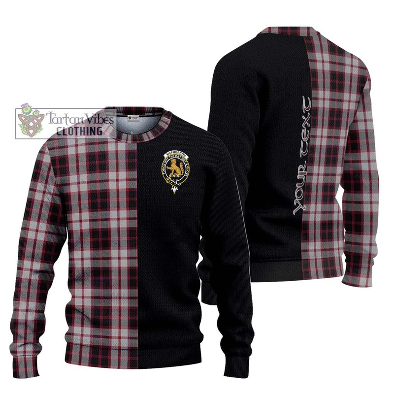 Mcpherson Tartan Ugly Sweater with Family Crest and Half Of Me Style
