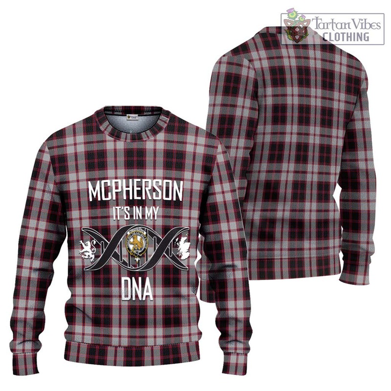 Mcpherson Tartan Ugly Sweater with Family Crest DNA In Me Style