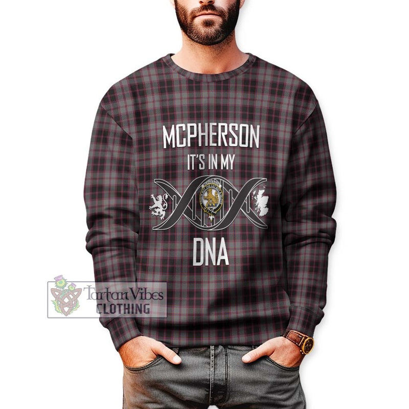 McPherson Hunting Tartan Sweatshirt with Family Crest DNA In Me Style