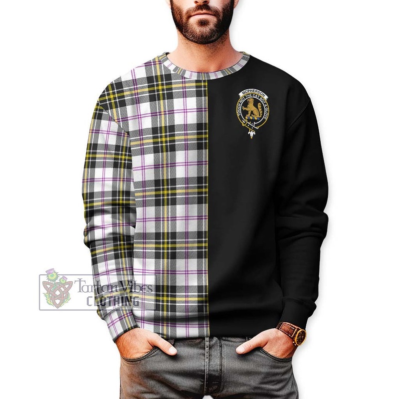 McPherson Dress Modern Tartan Sweatshirt with Family Crest and Half Of Me Style