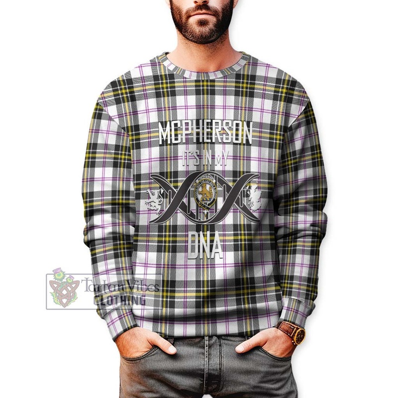 McPherson Dress Modern Tartan Sweatshirt with Family Crest DNA In Me Style
