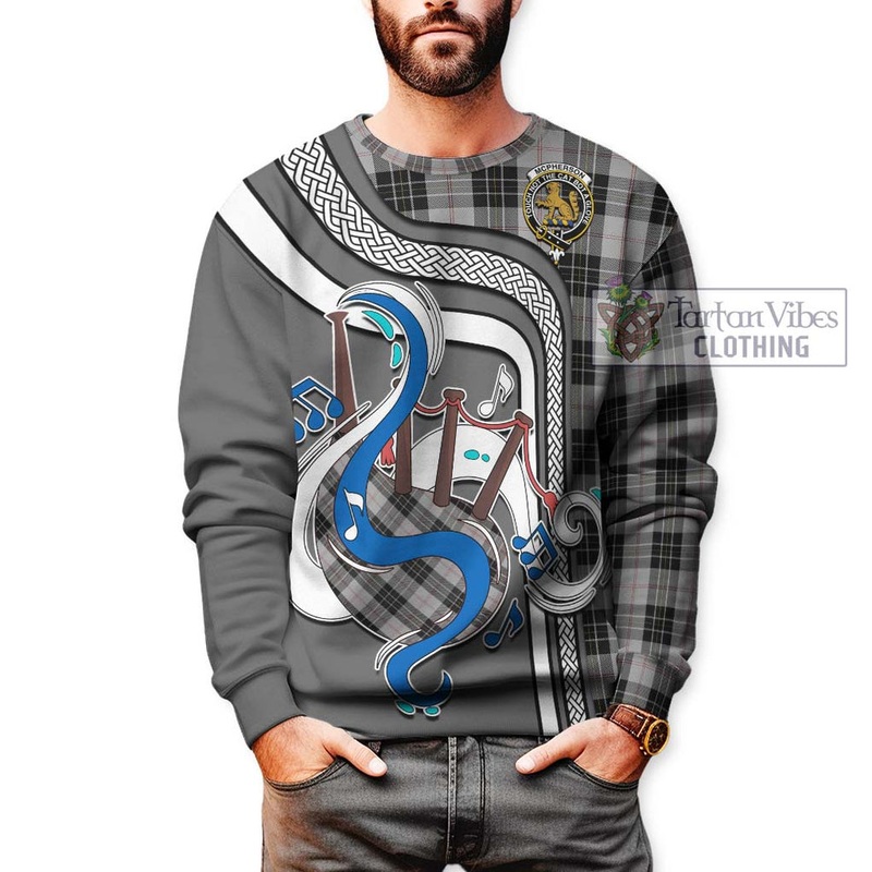McPherson Dress Tartan Sweatshirt with Epic Bagpipe Style
