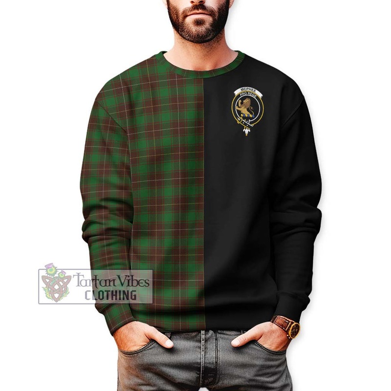 McPhee Hunting Tartan Sweatshirt with Family Crest and Half Of Me Style