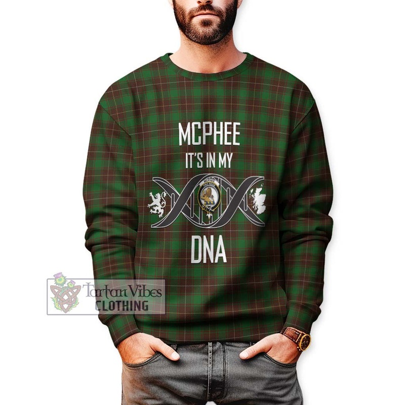 McPhee Hunting Tartan Sweatshirt with Family Crest DNA In Me Style