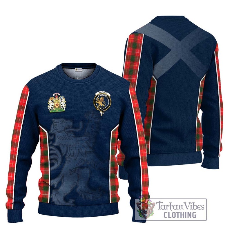 McPhee Modern Tartan Ugly Sweater with Family Crest and Lion Rampant Vibes Sport Style