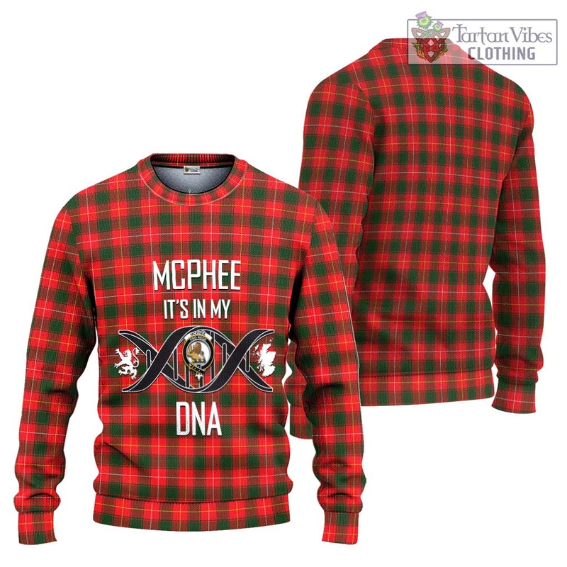 McPhee Modern Tartan Ugly Sweater with Family Crest DNA In Me Style