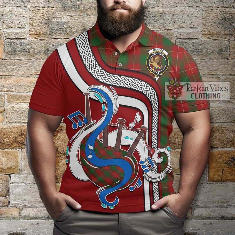 McPhee Tartan Polo Shirt with Epic Bagpipe Style