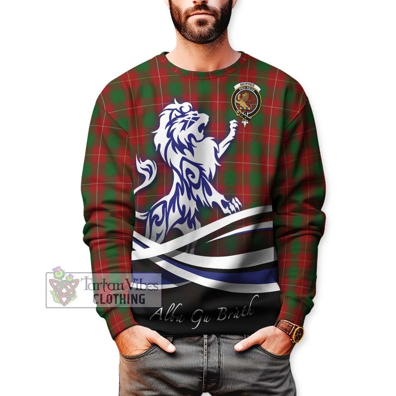 McPhee Tartan Sweatshirt with Alba Gu Brath Regal Lion Emblem