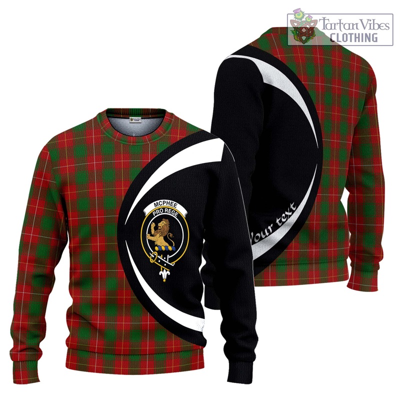 McPhee Tartan Ugly Sweater with Family Crest Circle Style