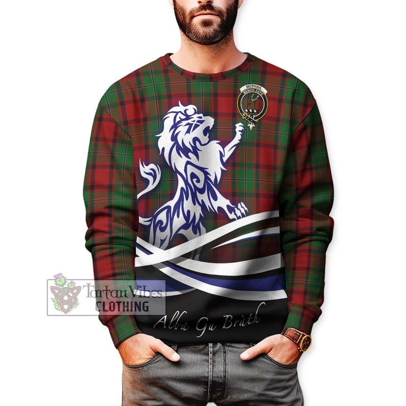 McPhail Tartan Sweatshirt with Alba Gu Brath Regal Lion Emblem