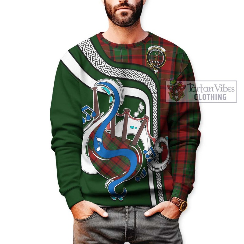McPhail Tartan Sweatshirt with Epic Bagpipe Style