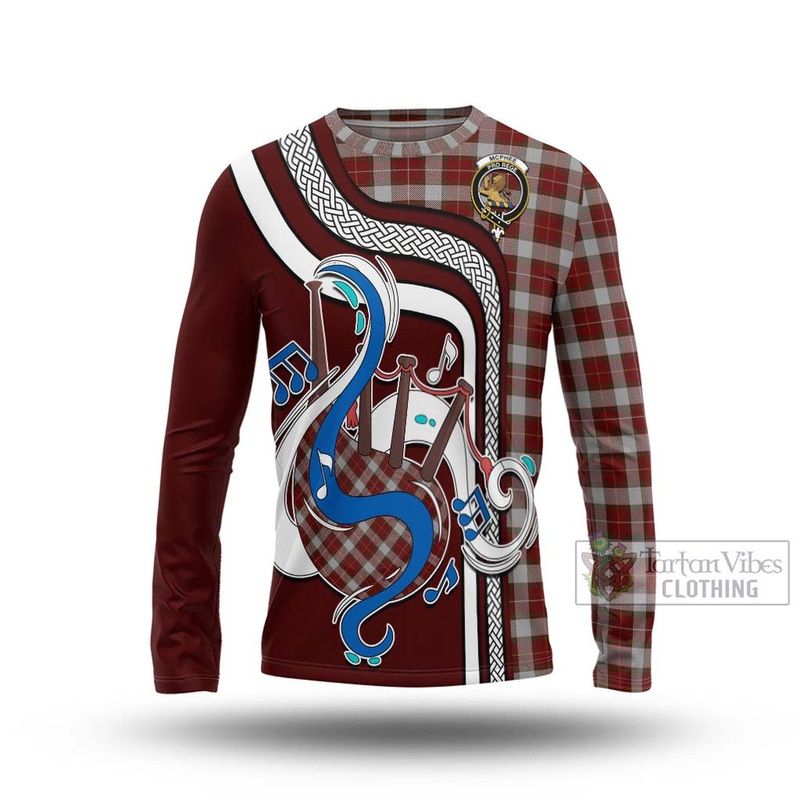 McPhee Dress Tartan Long Sleeve T-Shirt with Epic Bagpipe Style