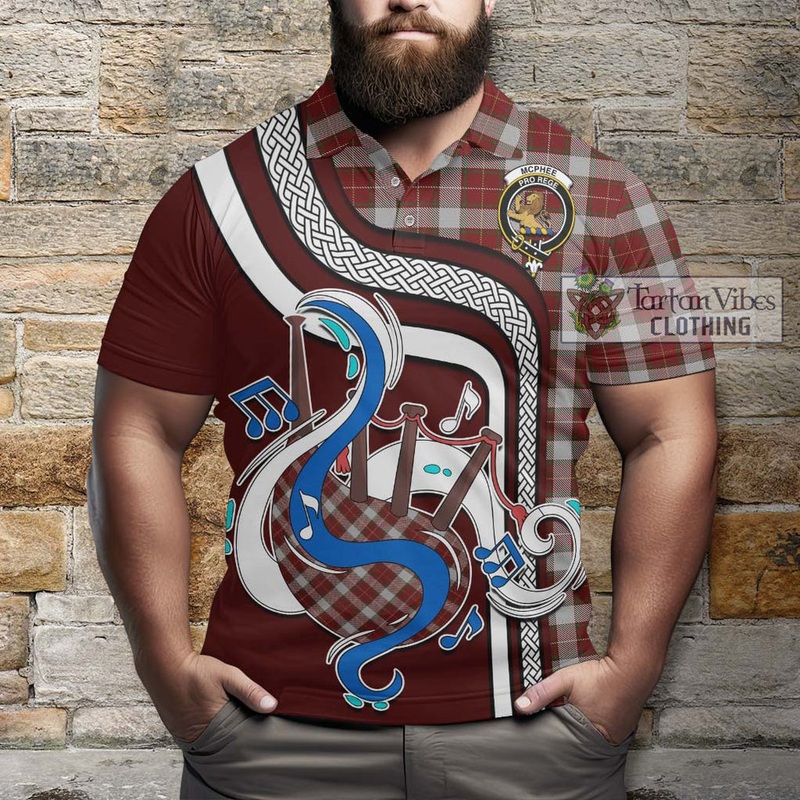 McPhee Dress Tartan Polo Shirt with Epic Bagpipe Style