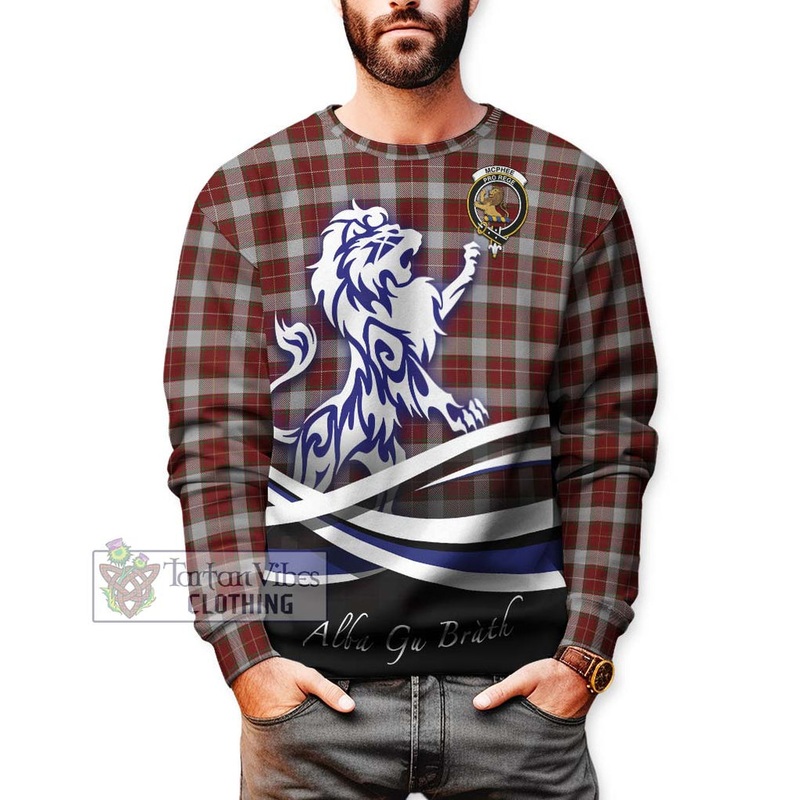 McPhee Dress Tartan Sweatshirt with Alba Gu Brath Regal Lion Emblem