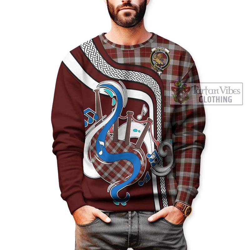 McPhee Dress Tartan Sweatshirt with Epic Bagpipe Style