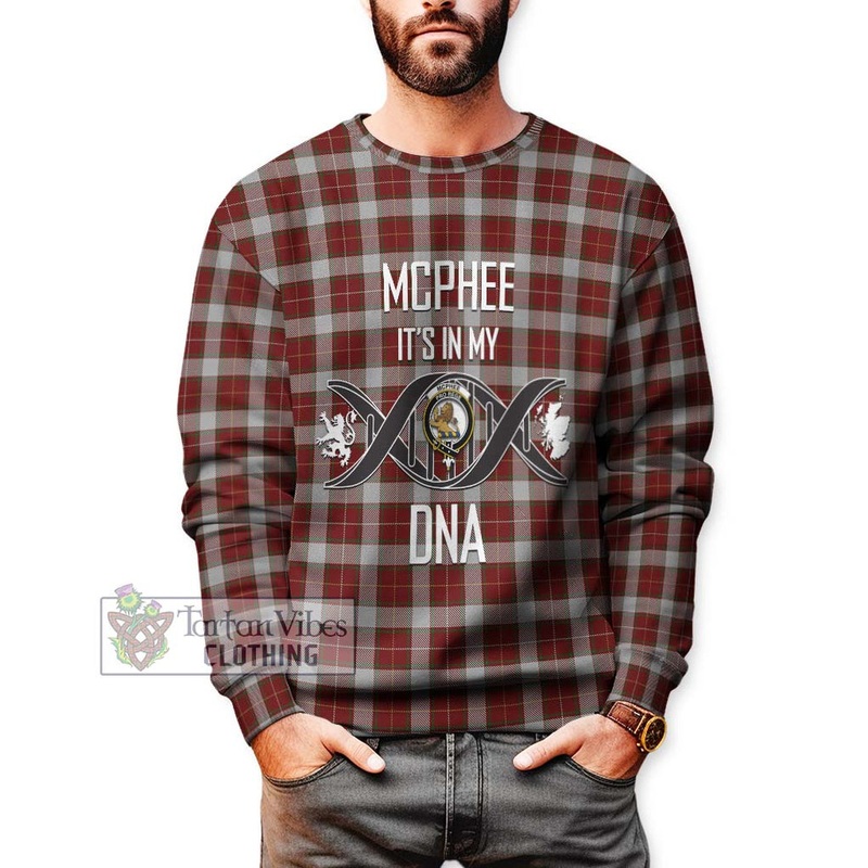 McPhee Dress Tartan Sweatshirt with Family Crest DNA In Me Style
