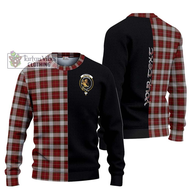 McPhee Dress Tartan Ugly Sweater with Family Crest and Half Of Me Style