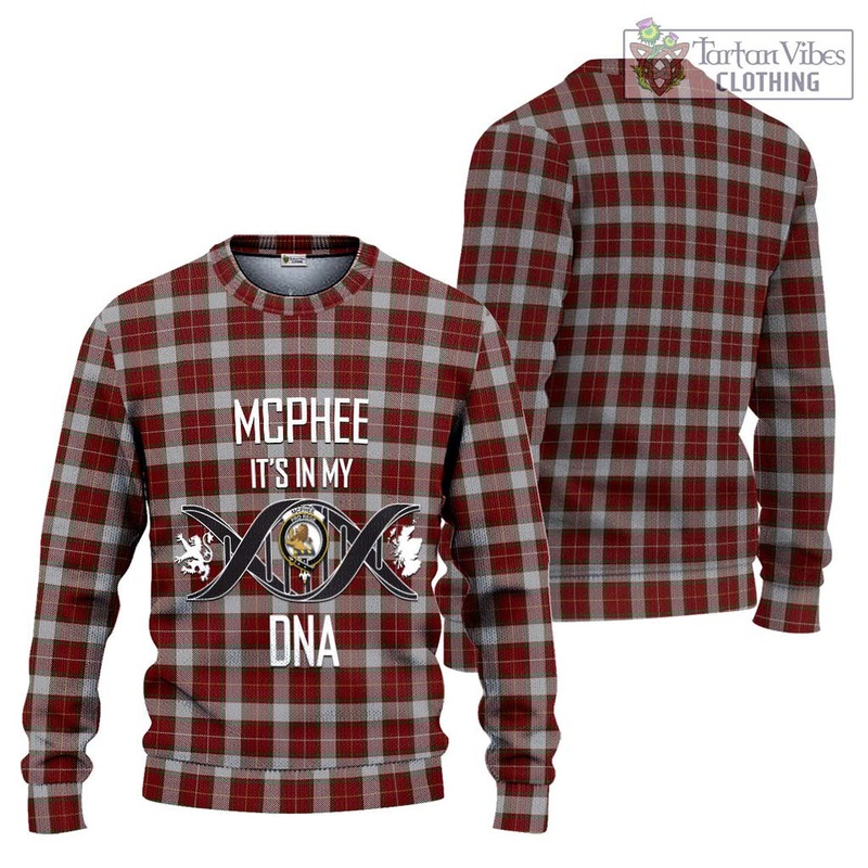 McPhee Dress Tartan Ugly Sweater with Family Crest DNA In Me Style