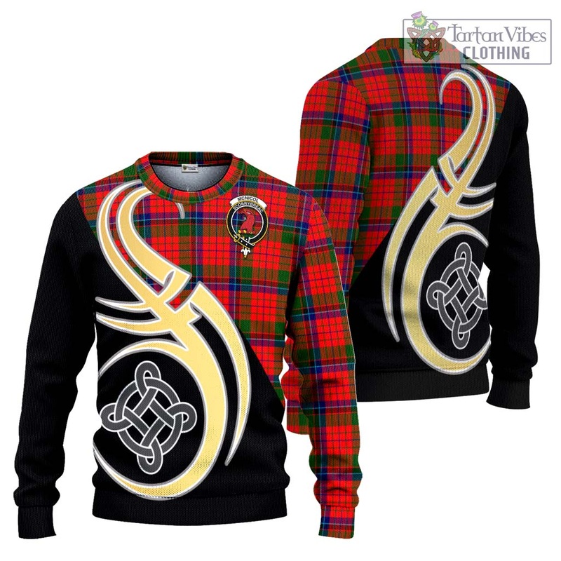 McNicol of Scorrybreac Tartan Ugly Sweater with Family Crest and Celtic Symbol Style