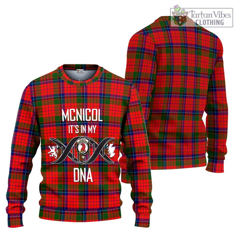 McNicol of Scorrybreac Tartan Ugly Sweater with Family Crest DNA In Me Style
