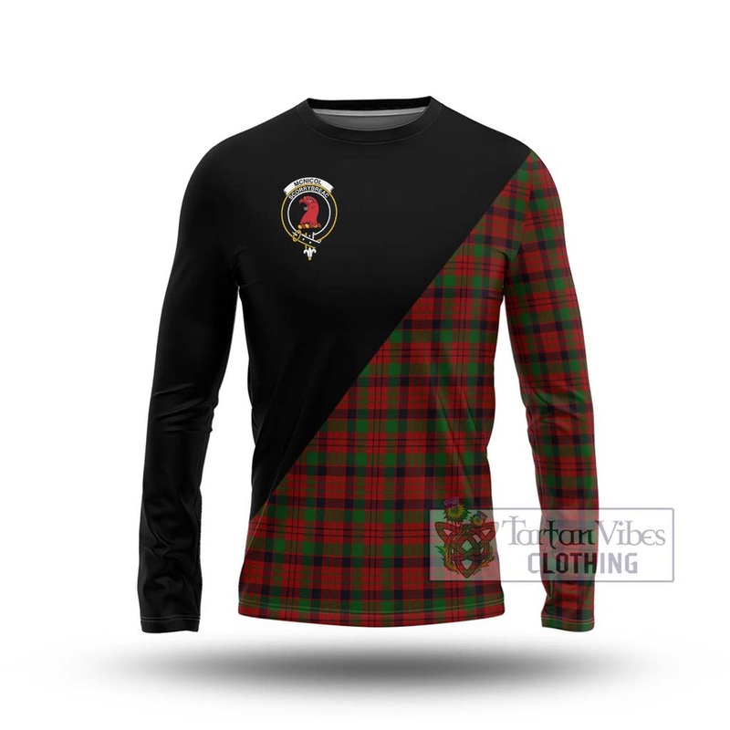 McNicol Tartan Long Sleeve T-Shirt with Family Crest and Military Logo Style
