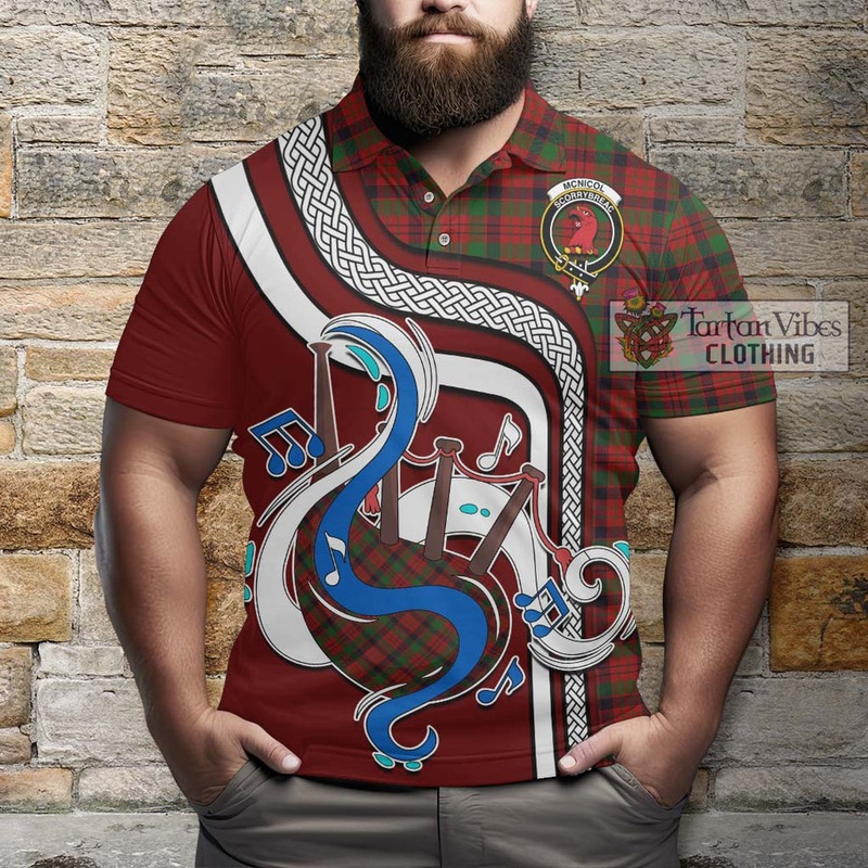 McNicol Tartan Polo Shirt with Epic Bagpipe Style