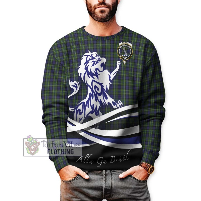 McNeil of Colonsay Tartan Sweatshirt with Alba Gu Brath Regal Lion Emblem