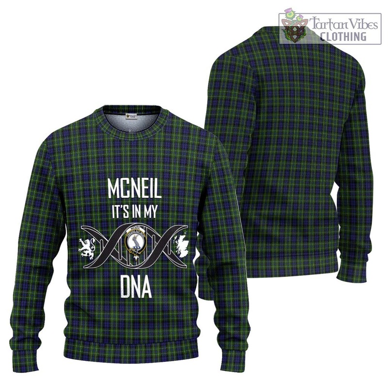 McNeil of Colonsay Tartan Ugly Sweater with Family Crest DNA In Me Style