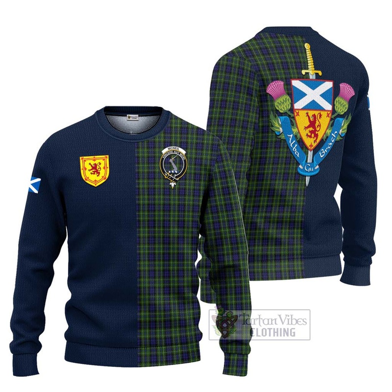 McNeil of Colonsay Tartan Ugly Sweater with Scottish Lion Royal Arm Half Style