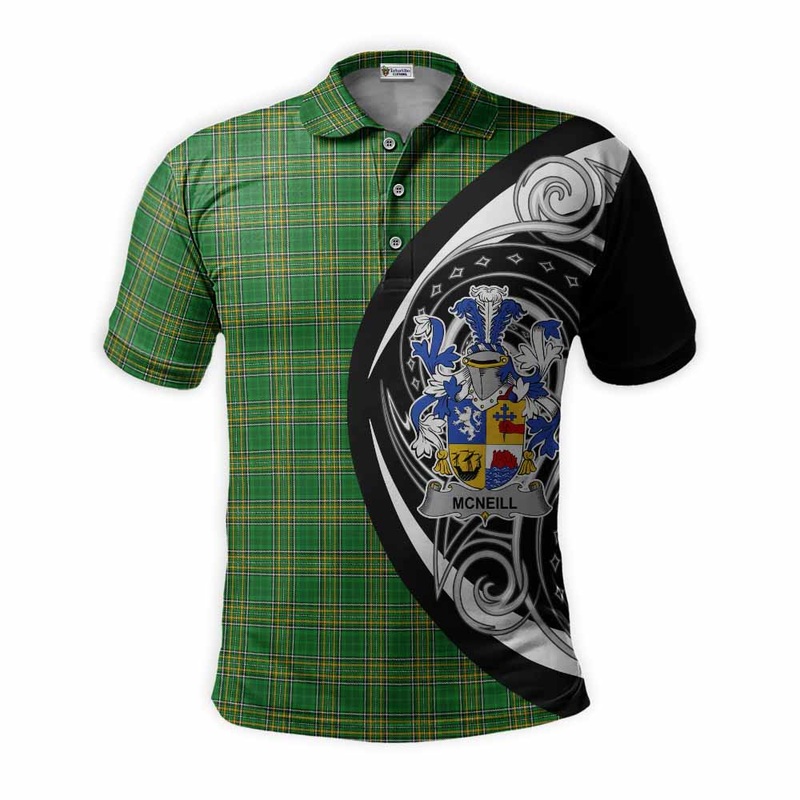 McNeill Irish Clan Polo Shirt Celtic Circle Style