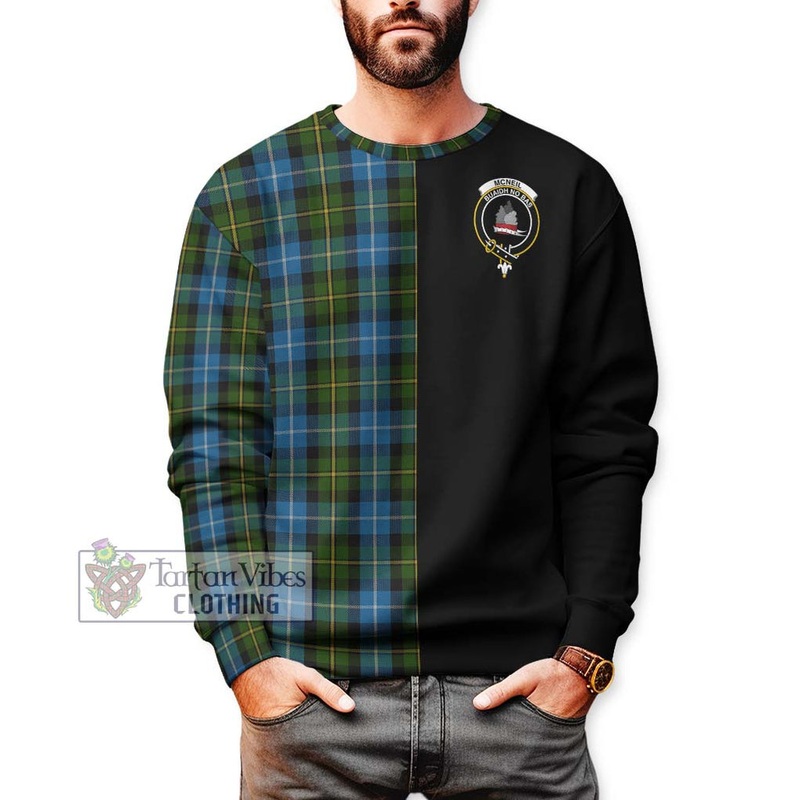 McNeil of Barra Tartan Sweatshirt with Family Crest and Half Of Me Style
