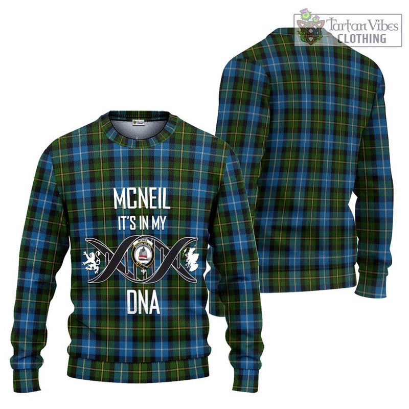 McNeil of Barra Tartan Ugly Sweater with Family Crest DNA In Me Style