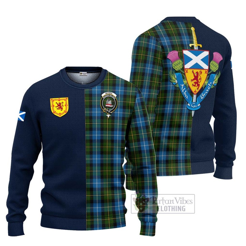McNeil of Barra Tartan Ugly Sweater with Scottish Lion Royal Arm Half Style