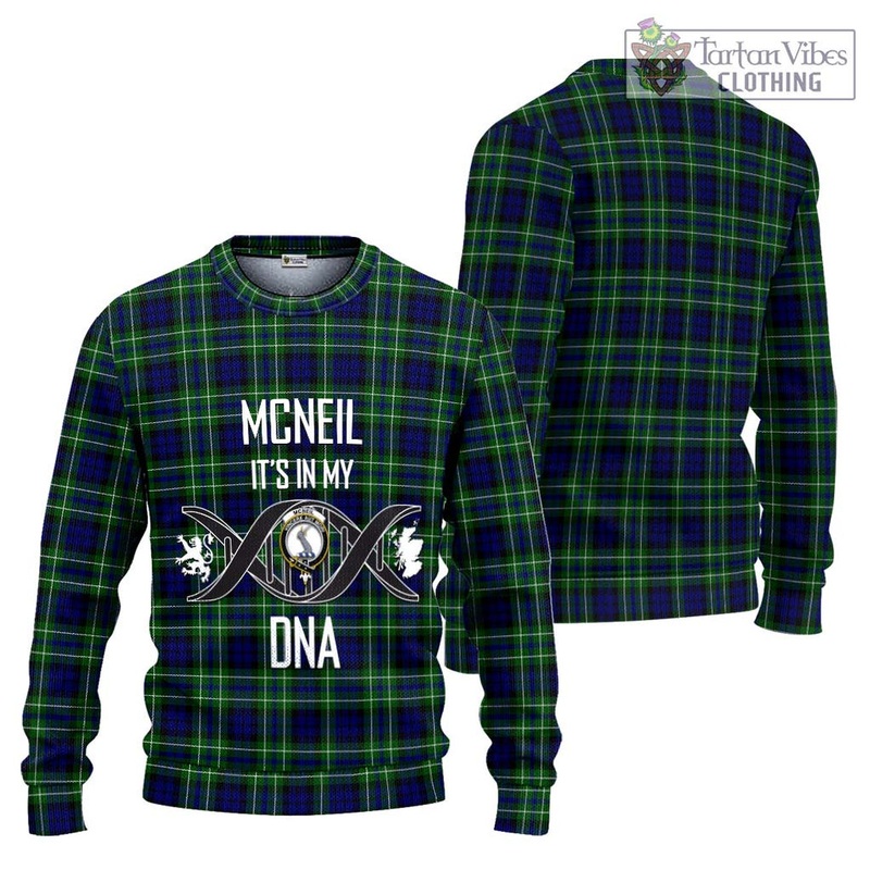 McNeil of Colonsay Modern Tartan Ugly Sweater with Family Crest DNA In Me Style