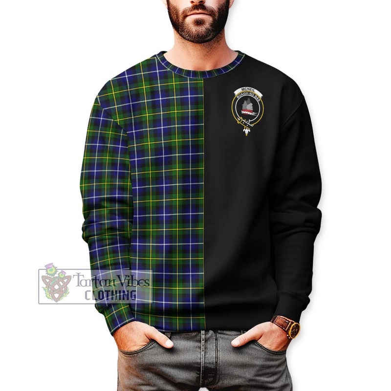 McNeil of Barra Modern Tartan Sweatshirt with Family Crest and Half Of Me Style