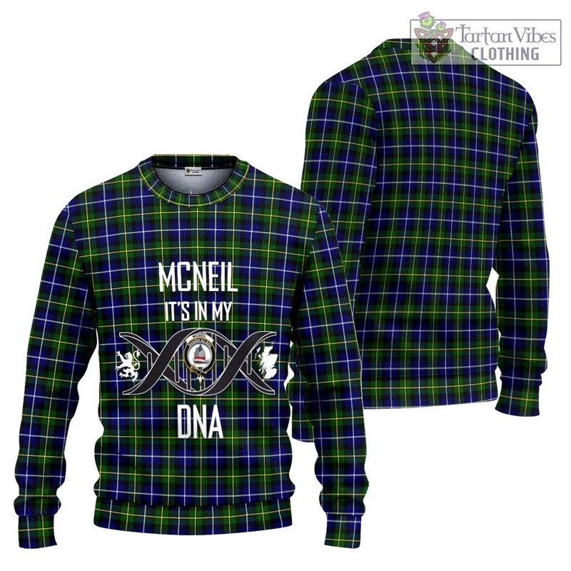 McNeil of Barra Modern Tartan Ugly Sweater with Family Crest DNA In Me Style