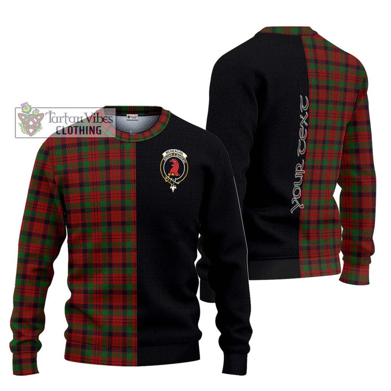 McNeacail Tartan Ugly Sweater with Family Crest and Half Of Me Style
