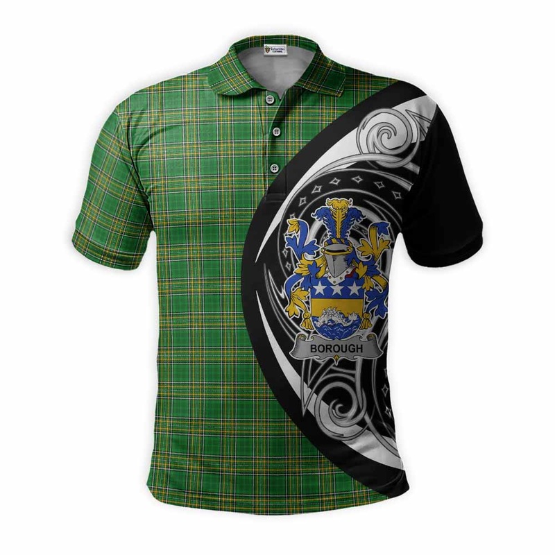 Borough Irish Clan Polo Shirt Celtic Circle Style