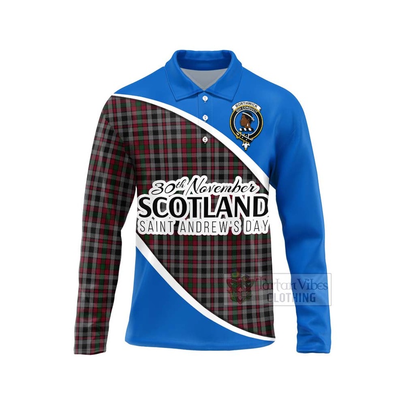 Borthwick Family Crest Tartan Long Sleeve Polo Shirt Celebrate Saint Andrew's Day in Style