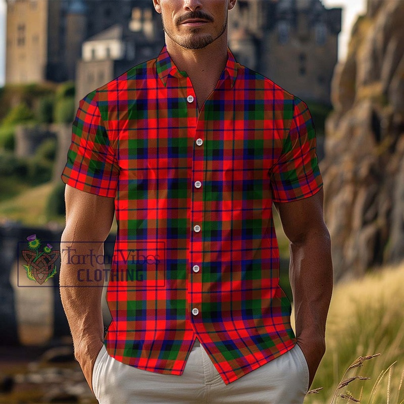 McNaughton Modern Tartan Cotton Hawaiian Shirt